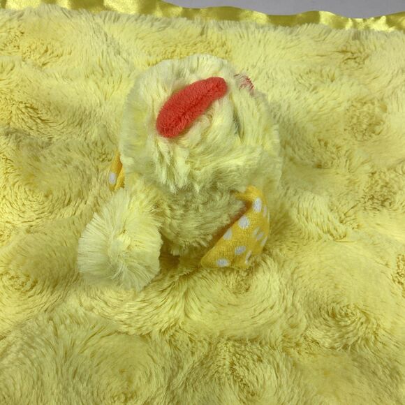 Cloud Island Lovey Security Blanket Chicken Chick Plush Crinkle Satin Yellow - Picture 3 of 8
